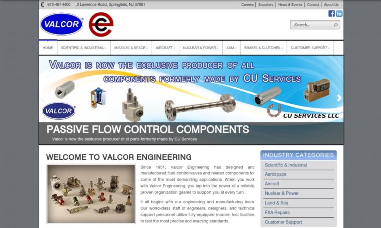 Valcor® Engineering Corp.